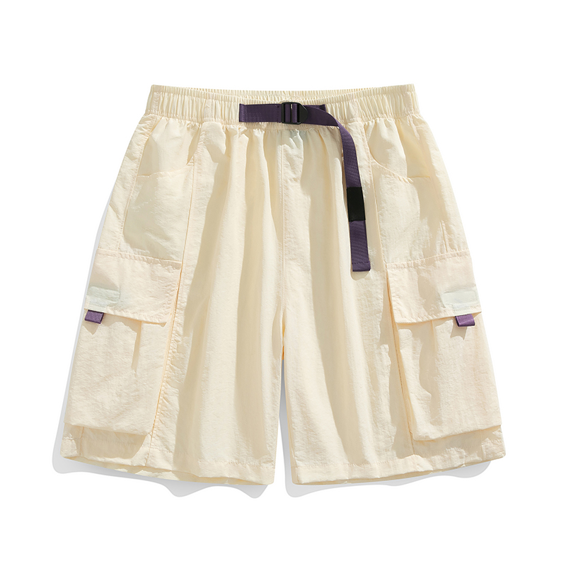 Mens Fashion Workwear - Pantalones Cortos de Trabajo Holgados de