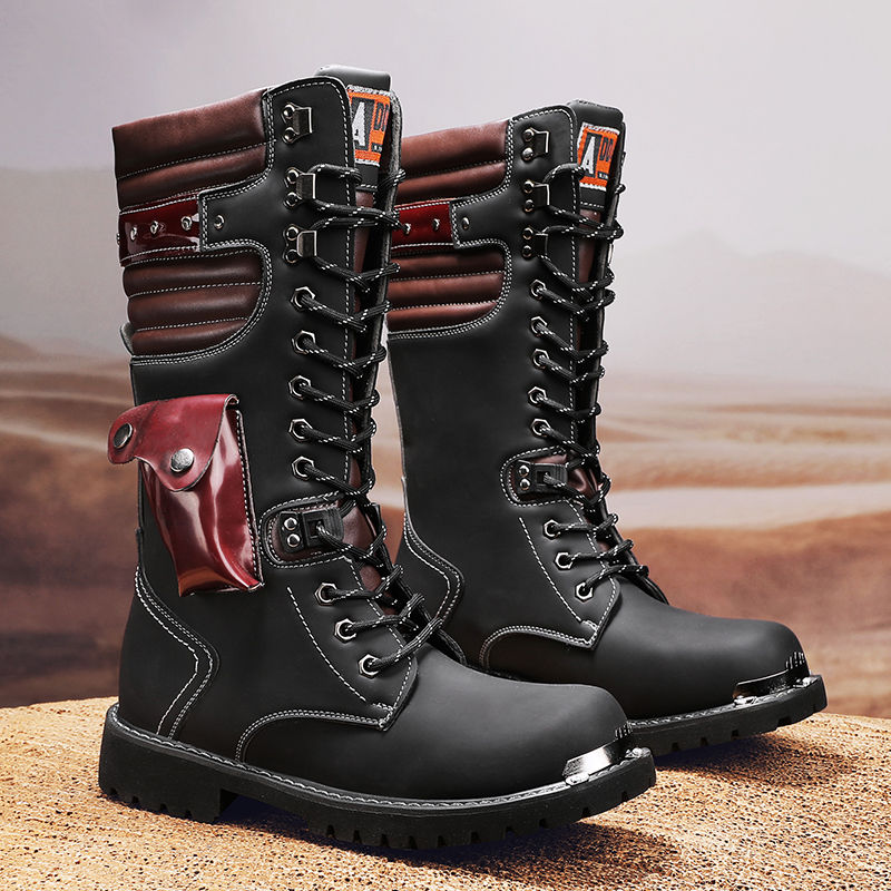 Men'S Fashion For 45 Years Old - Botas de moto de caña alta