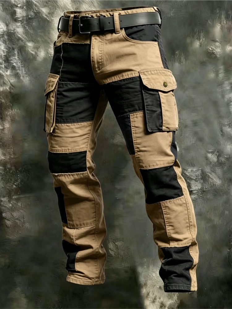 Men'S Fashion Khaki Pants - Pantalones Cargo de Algodón para Hombre,