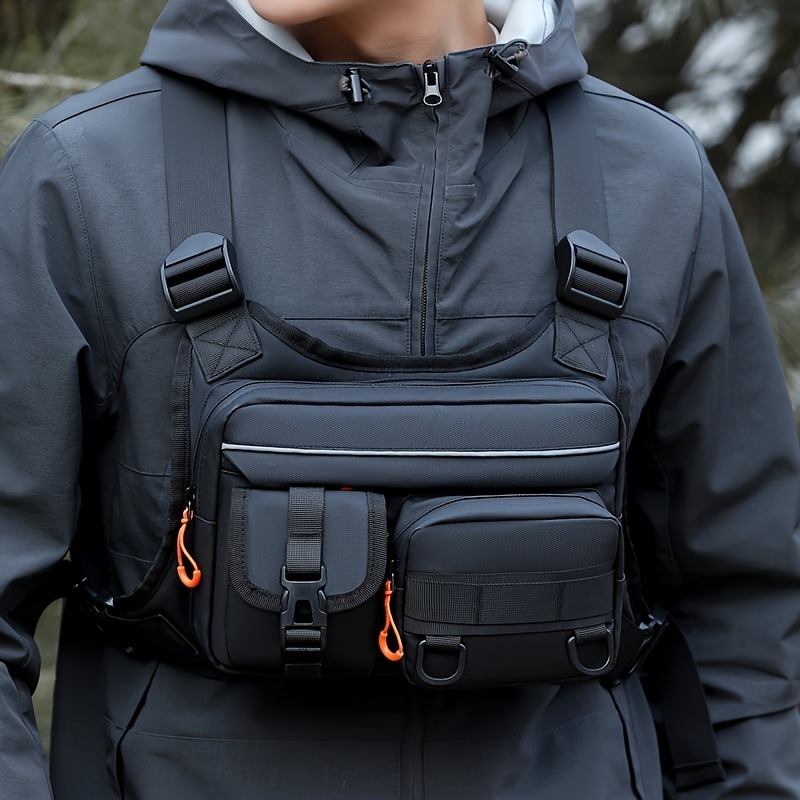 Tactical Vest Men - Bolsa táctica de pecho para hombre,