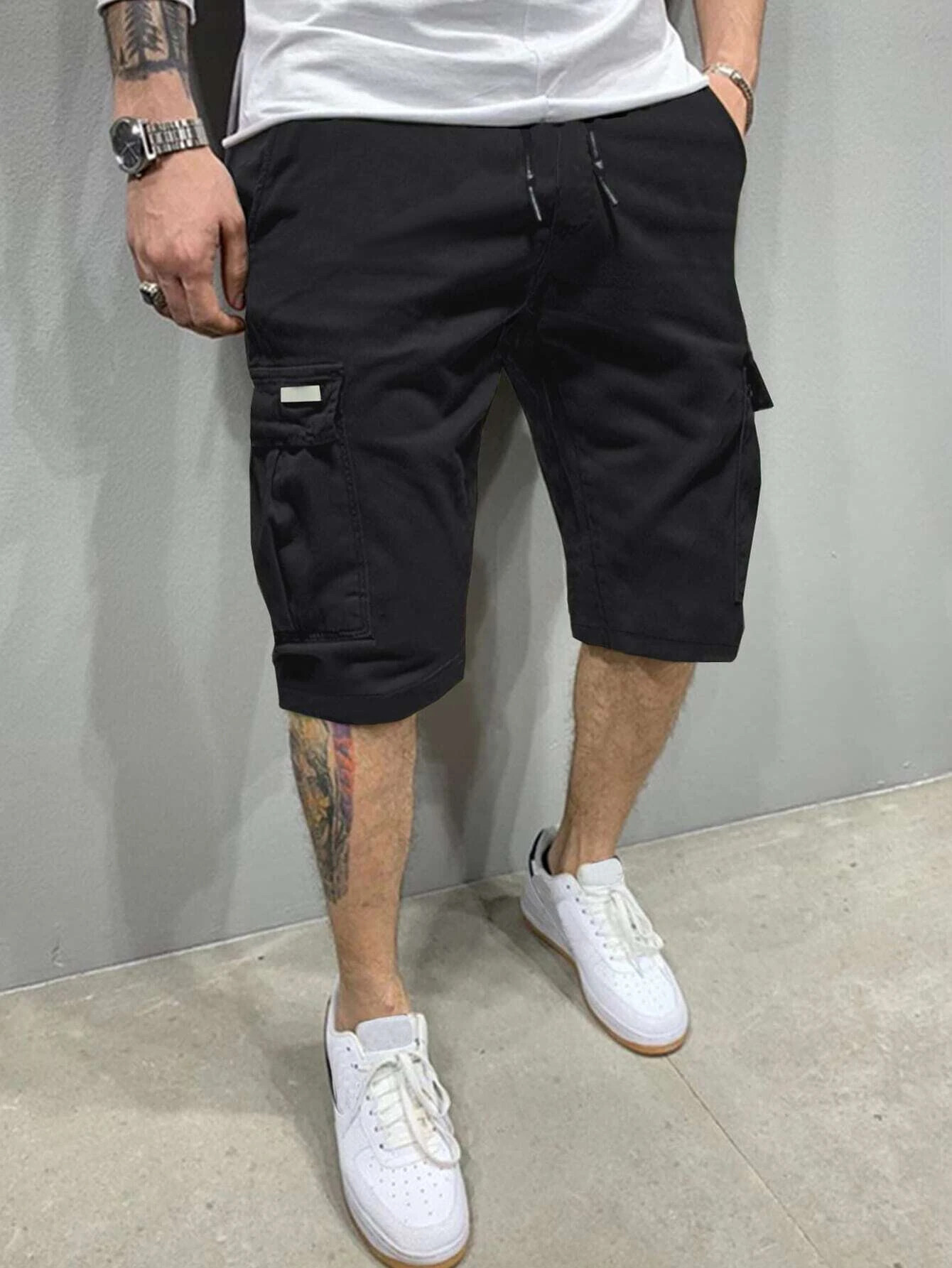 Mens Fashion Workwear - Pantalones cortos de verano para hombre,