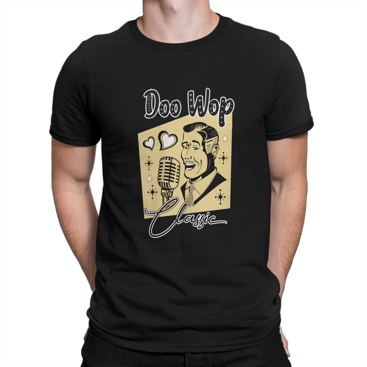 1950S Fashion Men'S - Doo Wop-Camiseta Retro Rockabilly de los