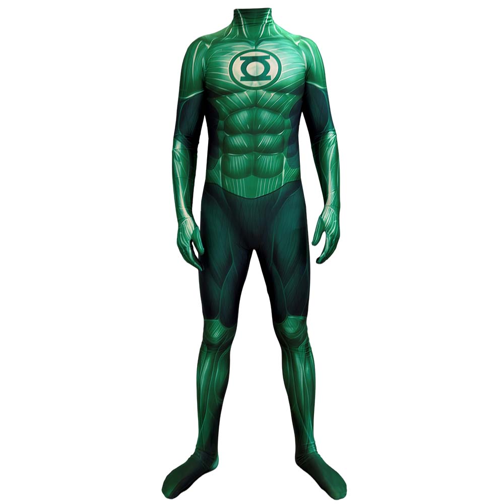 Mens Fashion Jumpsuit - Disfraz de Halloween para Hombre, Verde,