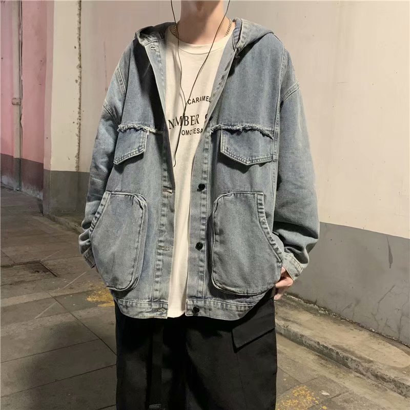 Men'S Fashion Korea - Ropa lisa para hombre, chaquetas vaqueras
