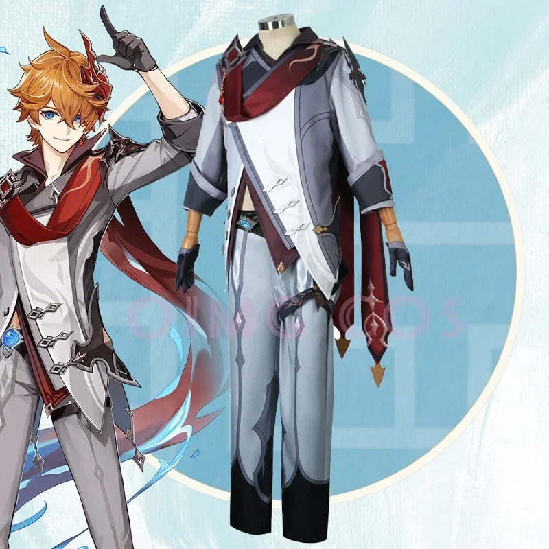 Mens Fashion Jumpsuit - Genshin Impact Tartaglia Cosplay disfraz uniforme