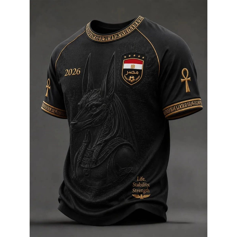 Men Fashion Egypt - Camiseta de Fútbol Raglán de la