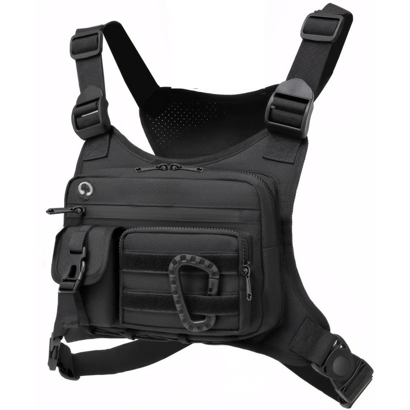Tactical Vest Men - Bolso táctico unisex para exteriores, para