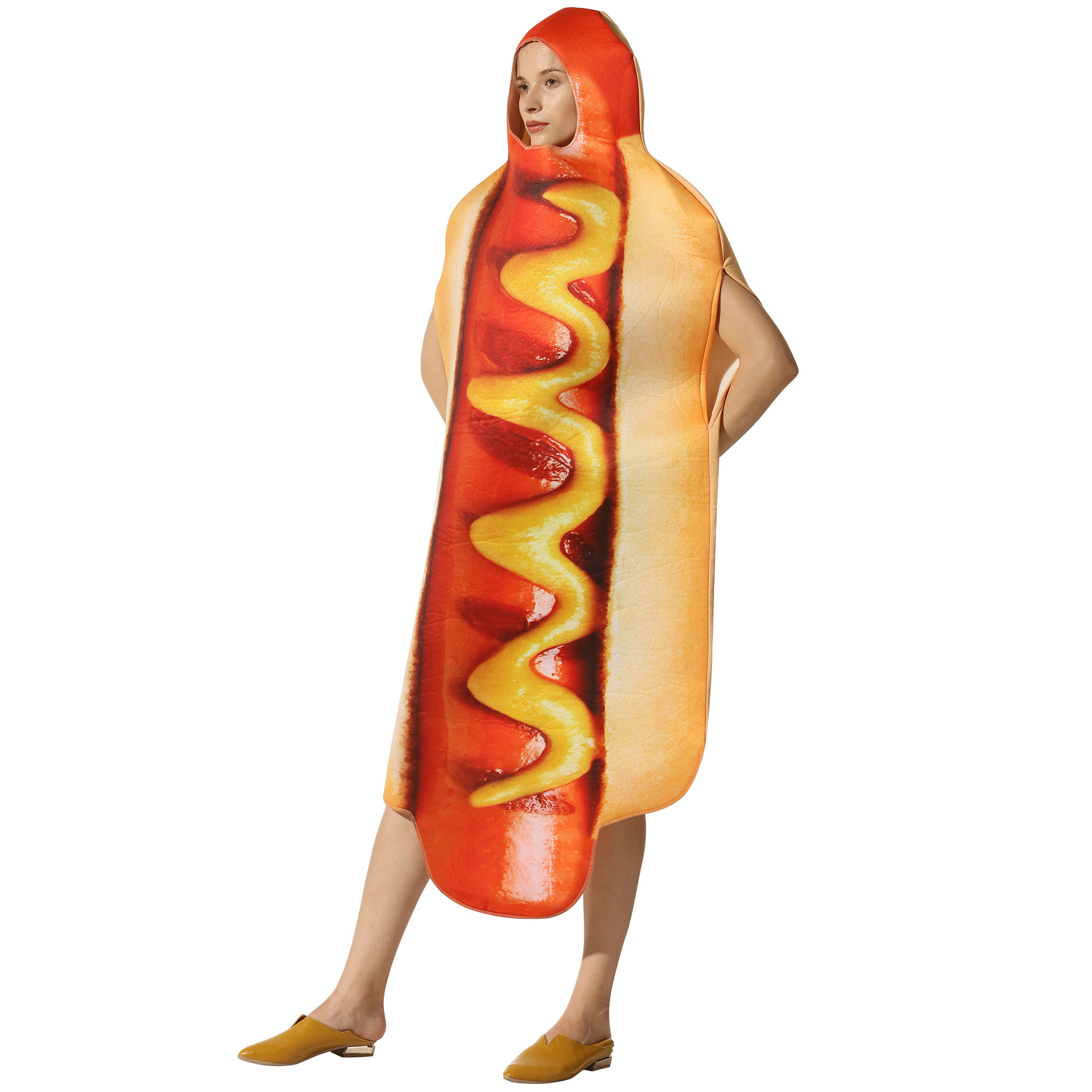 Mens Fashion Jumpsuit - Divertido Disfraz de Hot Dog con