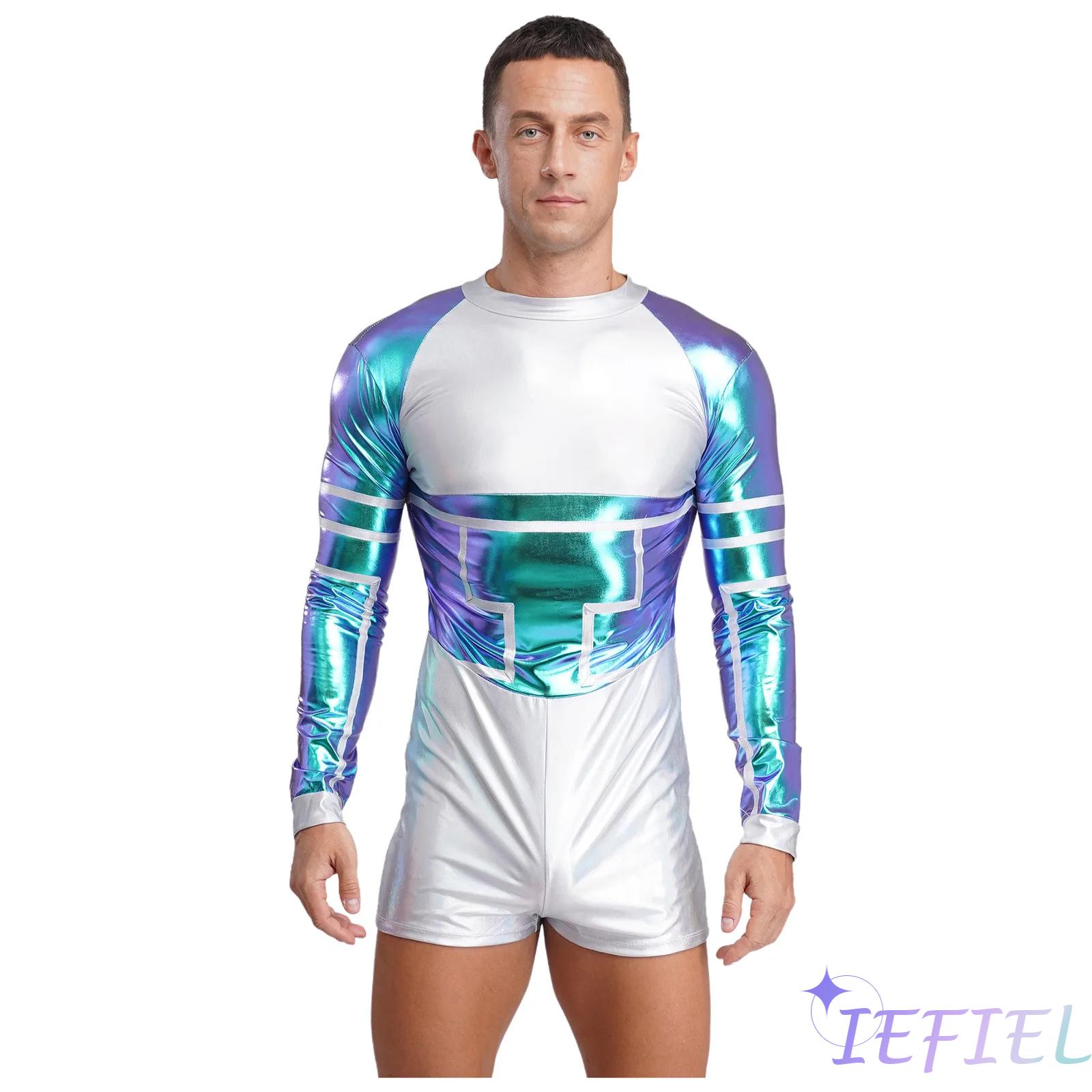 Mens Fashion Jumpsuit - Disfraz de astronauta alienígena para hombre,