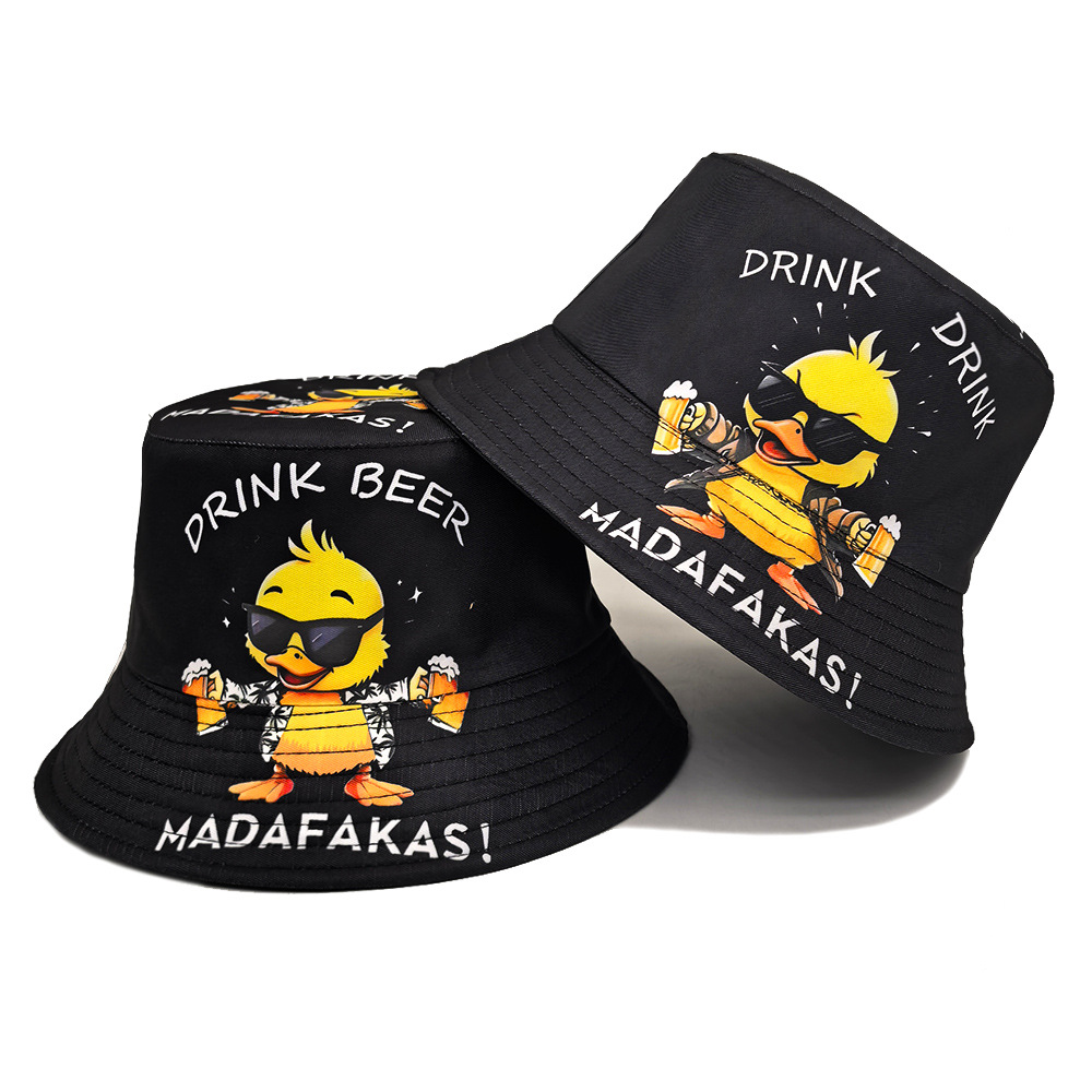 Mens Fashion Bucket Hat - Sombrero de Pescador con Estampado de