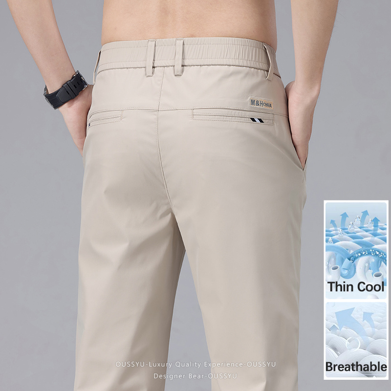 Men'S Fashion Khaki Pants - Pantalones Casuales de Verano para Hombre,