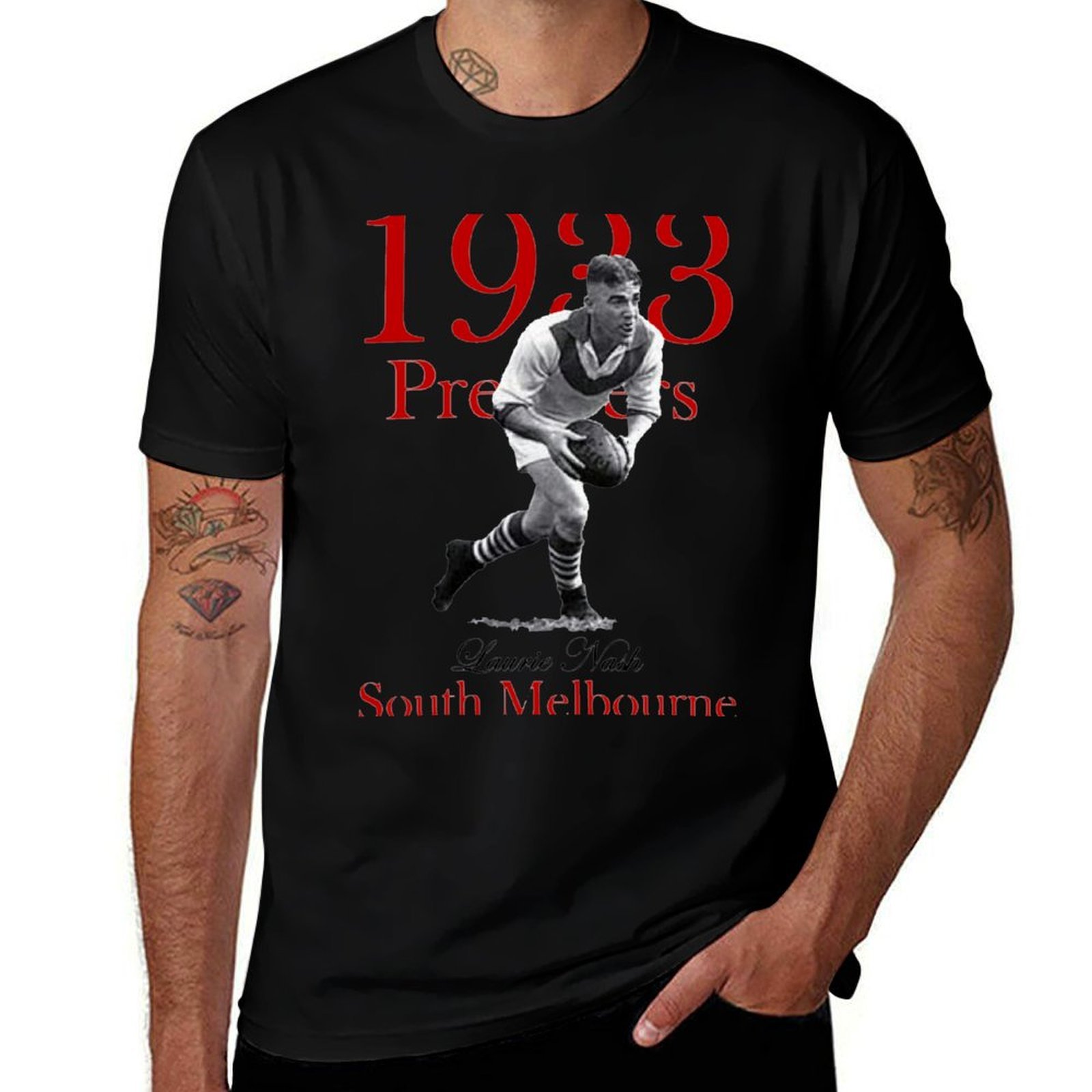 Mens Fashion Melbourne - Camiseta South Melbourne - 1933 VFL