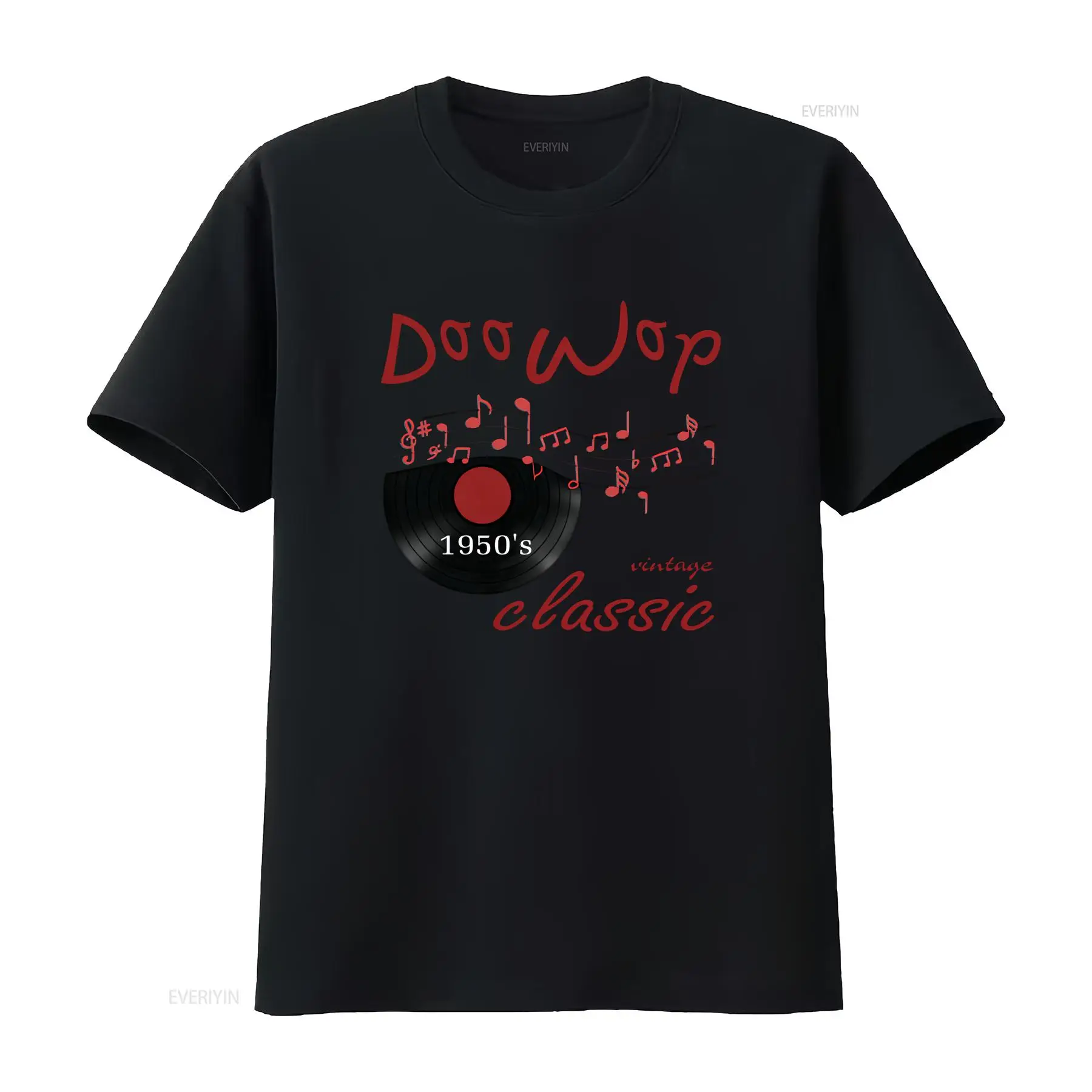 1950S Fashion Men'S - Camiseta Doo Wop estilo vintage de