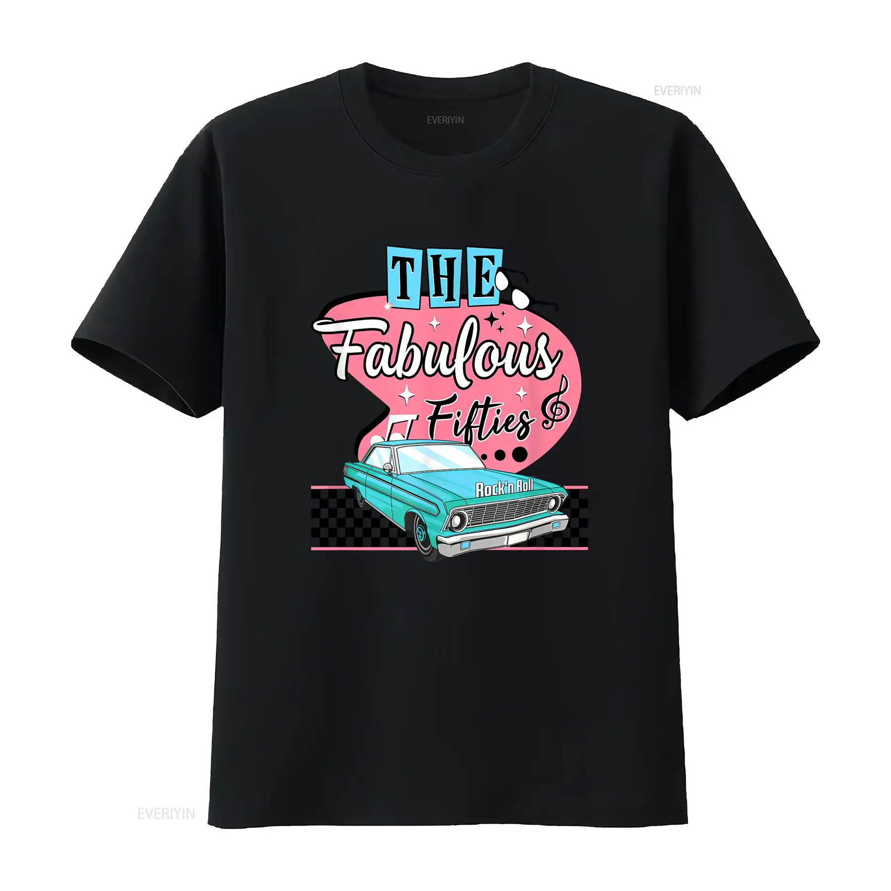 1950S Fashion Men'S - Camiseta Retro de los Años 50,
