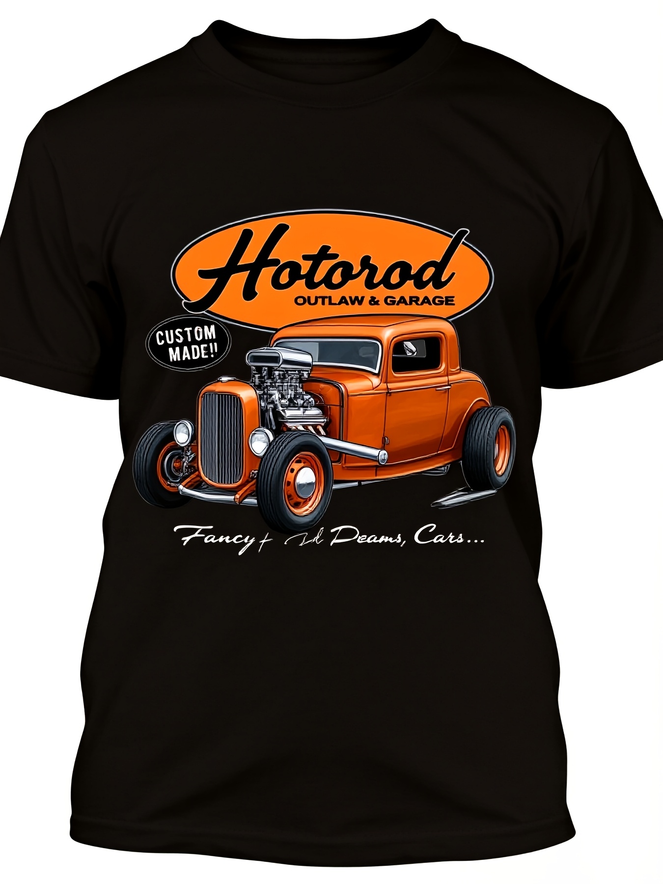 1950S Fashion Men'S - Camiseta Vintage para Hombre Estilo Hot