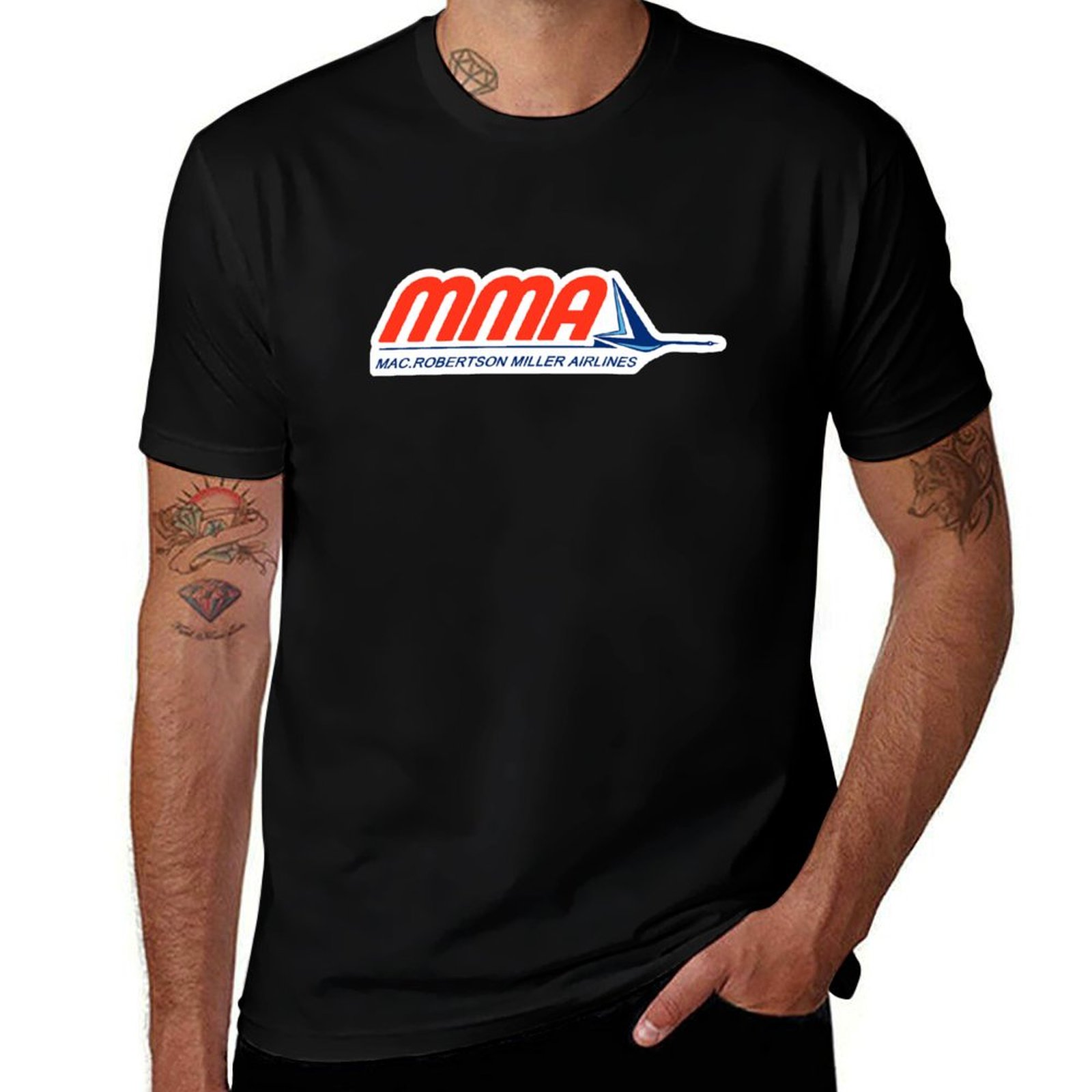1950S Fashion Men'S - Camiseta con logotipo de MacRobertson Miller
