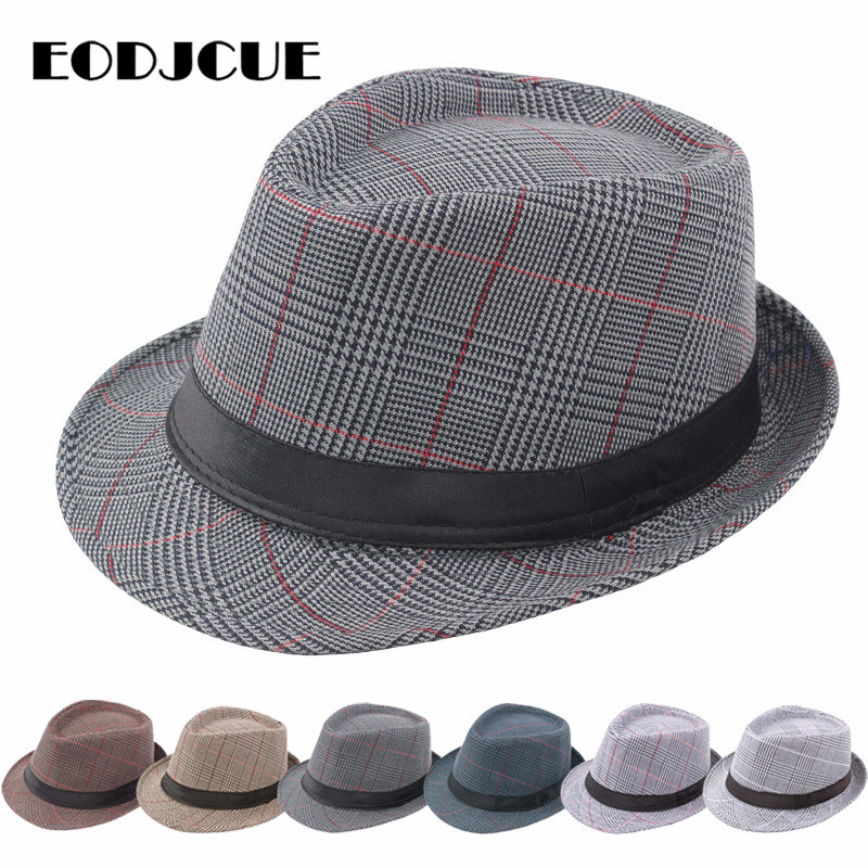 Mens Fashion Bucket Hat - Sombrero de Jazz Fedora para hombre,