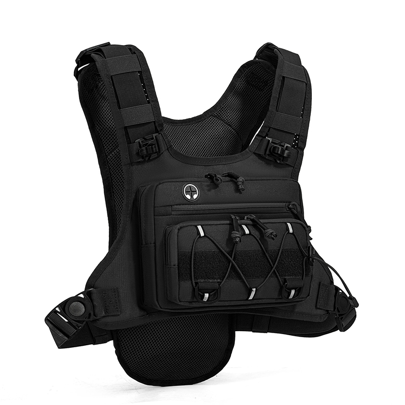 Tactical Vest Men - Bolsa Táctica, Chaleco con Bolsillos Frontales,