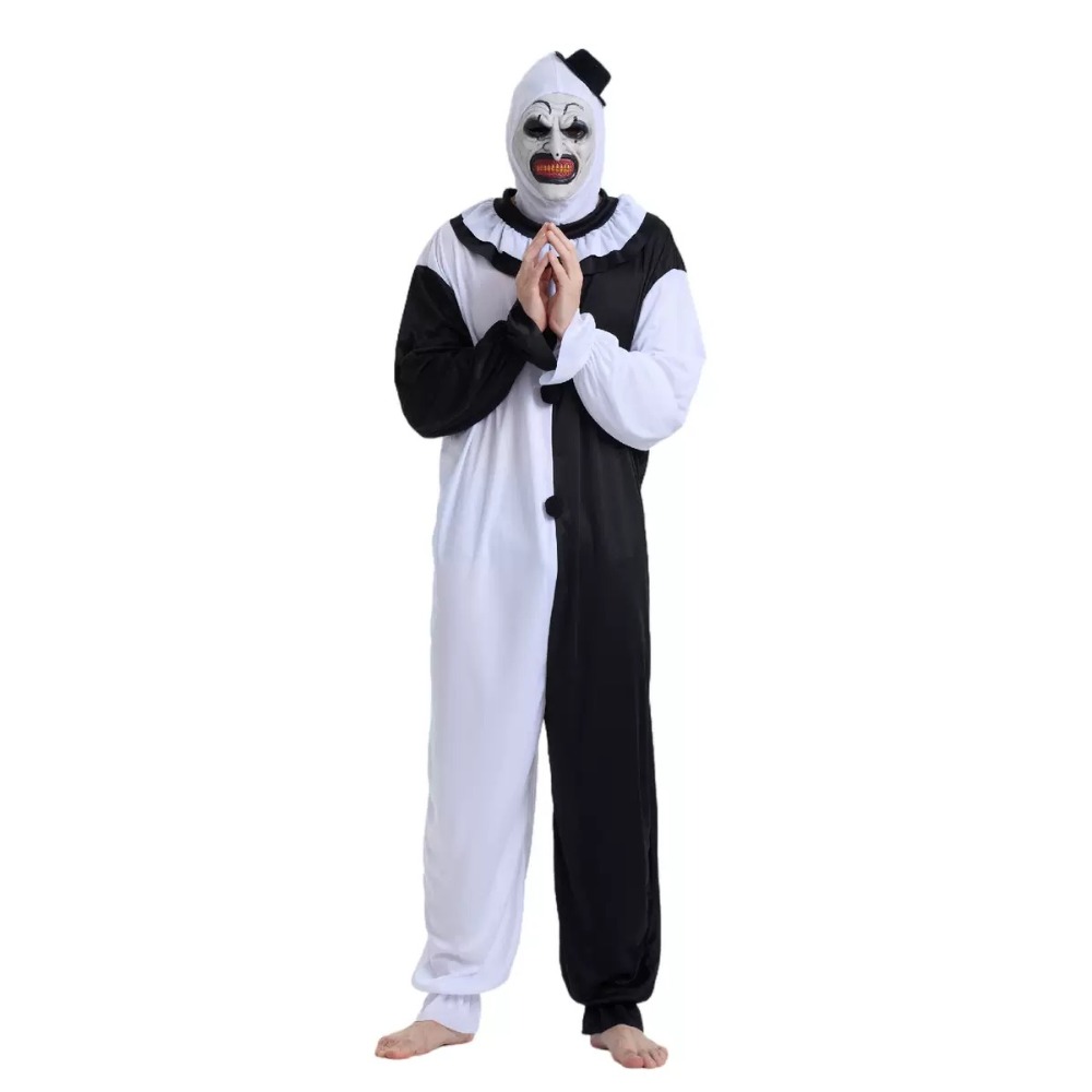 Mens Fashion Jumpsuit - Disfraz de Payaso Terrorífico, Disfraz de