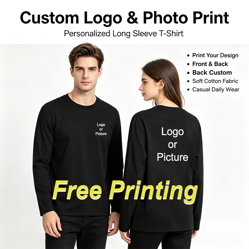 Men'S Fashion Designer - Camisetas de Manga Larga de Algodón