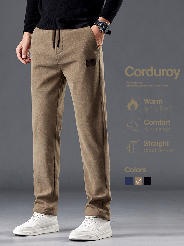 Men'S Fashion Khaki Pants - Pantalones de pana para hombre, novedad