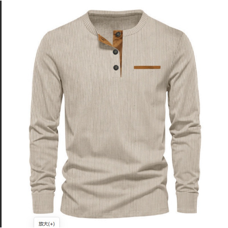 Men'S Fashion Designer - Camiseta de manga larga con cuello