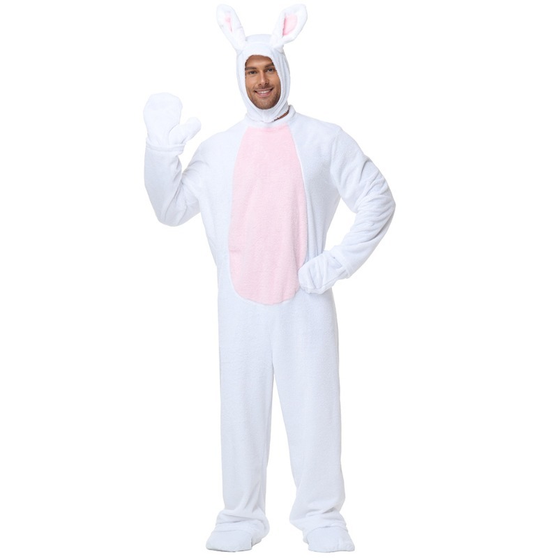 Mens Fashion Jumpsuit - Disfraz de conejo de Animal para