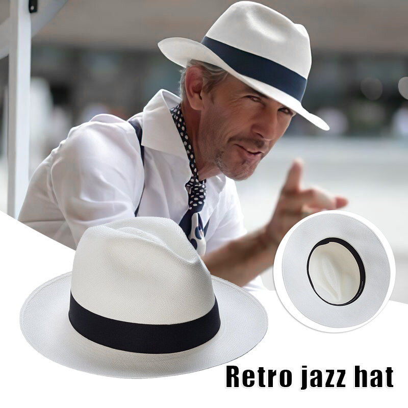 Mens Fashion Bucket Hat - Sombrero panamá clásico para mujeres y