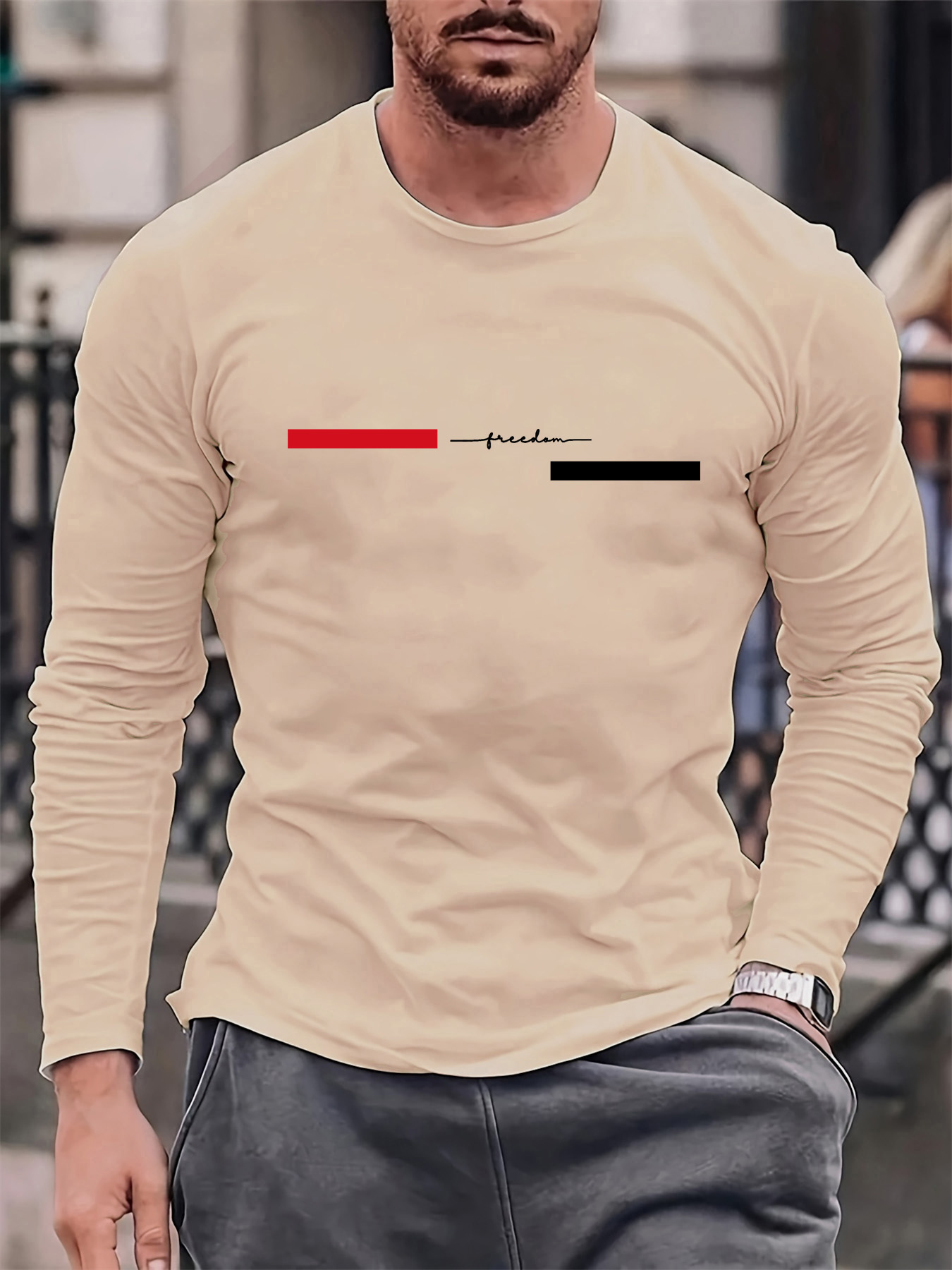 Camiseta versátil 100% de algo - Men Fashion Upper reseña y precio