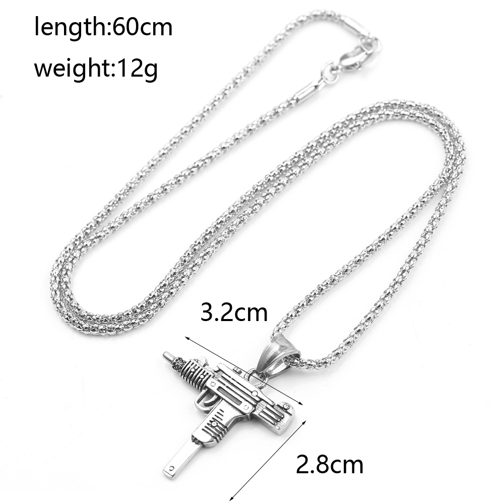 Collar con Colgante de Pistola - Men'S Fashion Necklaces reseña y precio