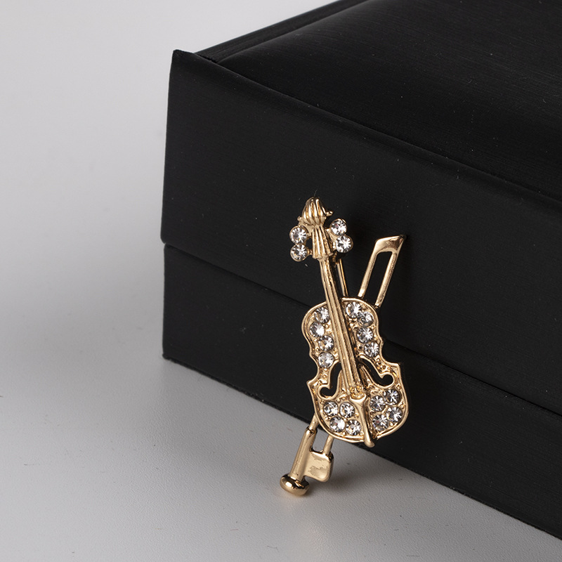 Broche de violín de cristal, j - Men'S Fashion Korea reseña y precio