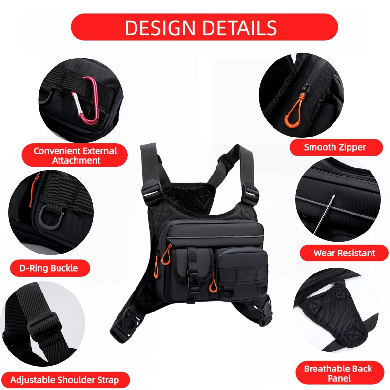 Bolsa táctica de pecho para ho - Tactical Vest Men reseña y precio