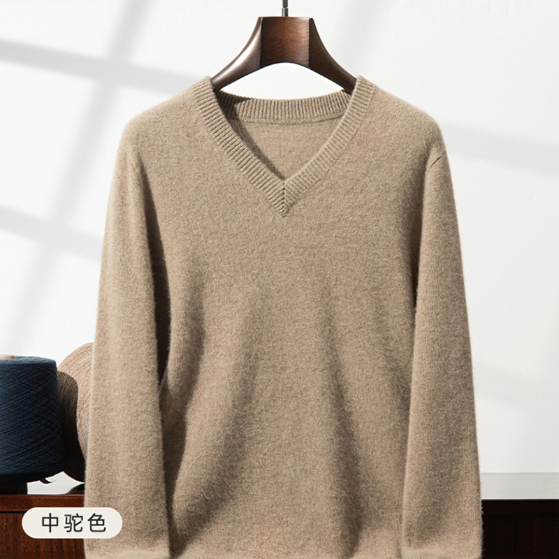 Suéter de cachemira grueso par - Men'S Fashion V Neck Sweater reseña y precio
