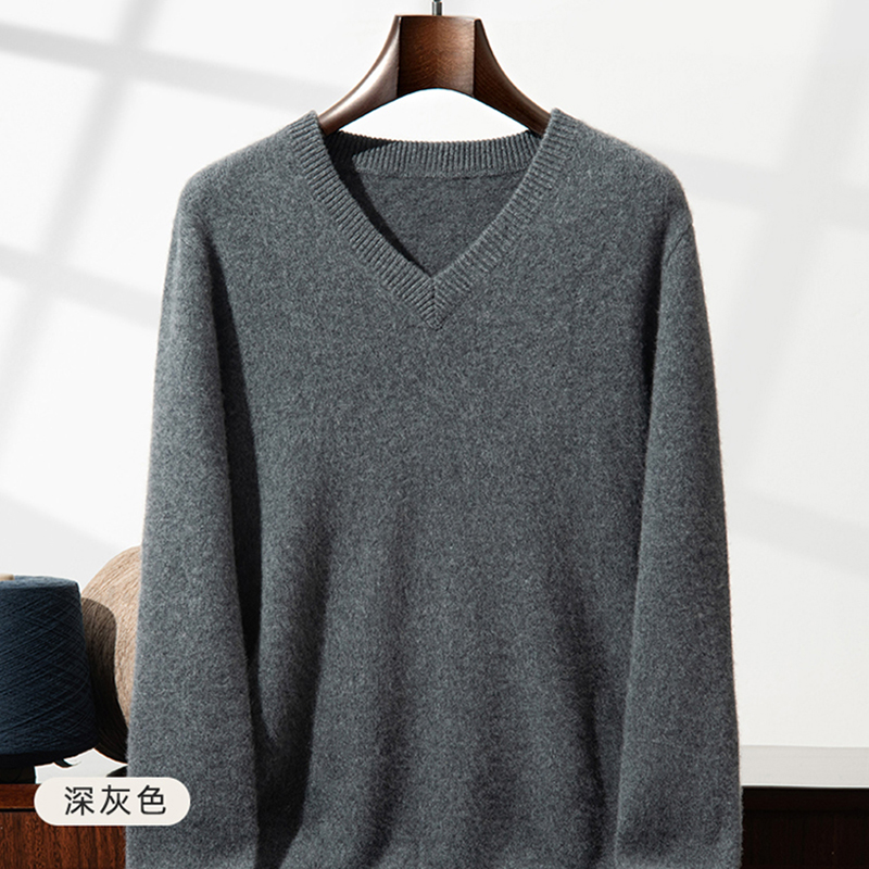 Suéter de cachemira grueso par - Men'S Fashion V Neck Sweater reseña y precio
