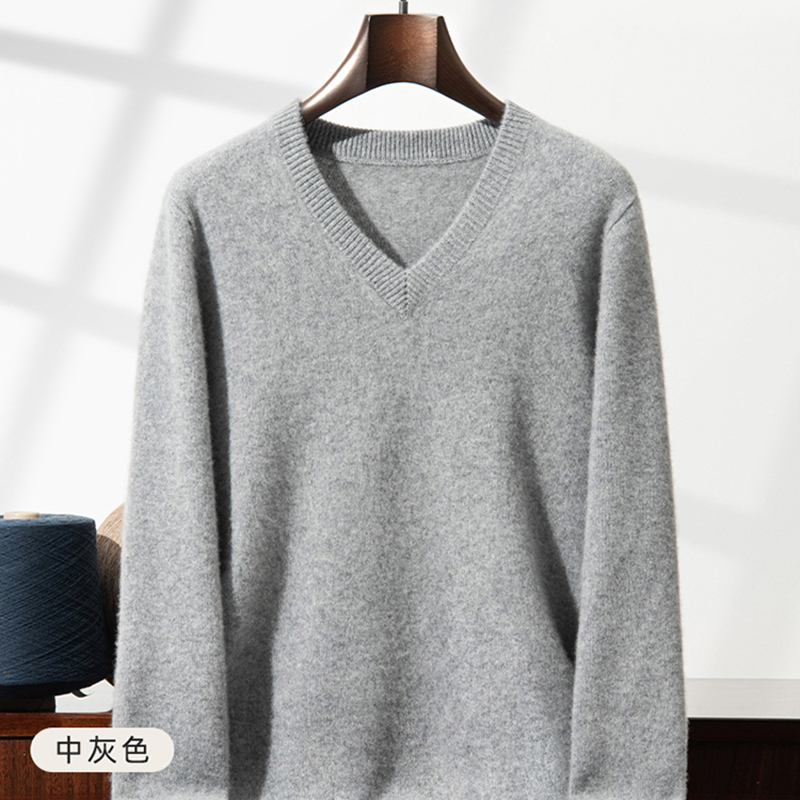 Suéter de cachemira grueso par - Men'S Fashion V Neck Sweater reseña y precio
