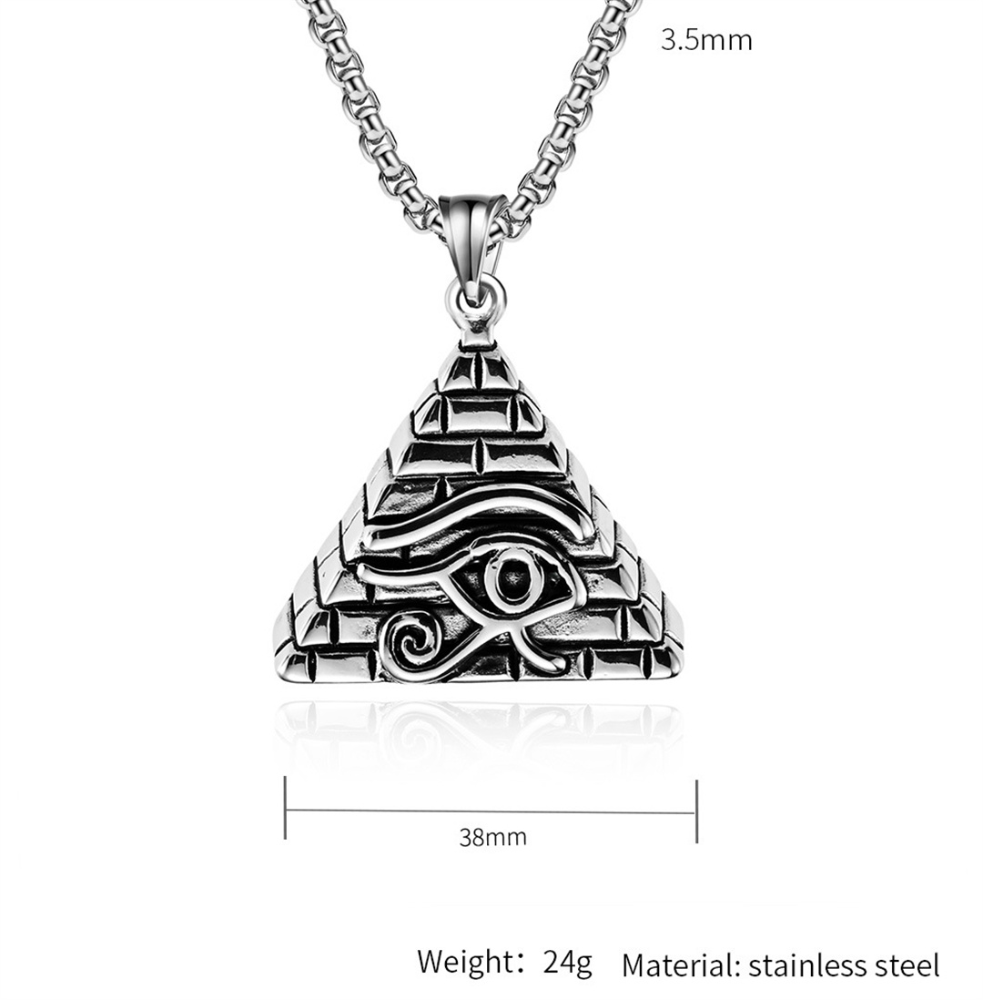 Colgante de Pirámide con Ojo d - Men Fashion Egypt reseña y precio