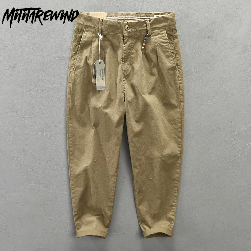 Primavera Verano pantalones pa - Men'S Fashion Khaki Pants reseña y precio