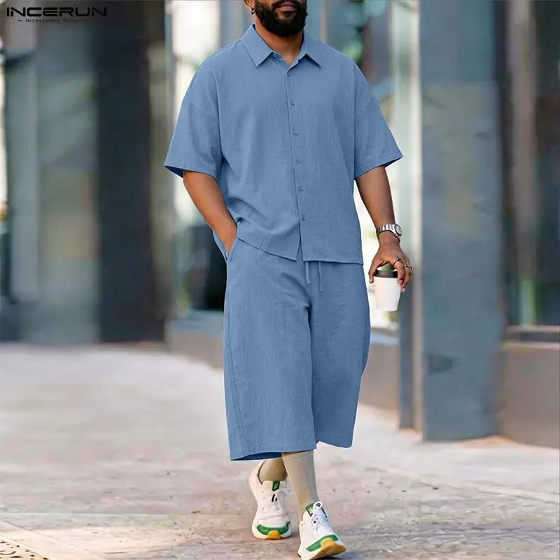 Conjuntos INCERUN para Hombre, - Mens Fashion Casual 2026 reseña y precio
