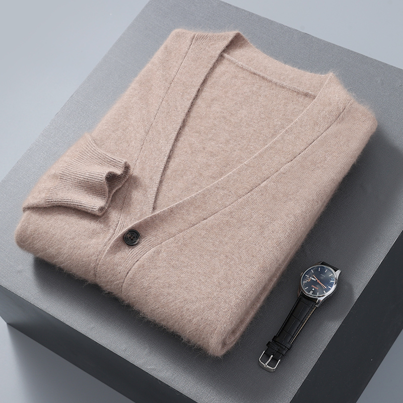 Cárdigan de terciopelo de visó - Men'S Fashion V Neck Sweater reseña y precio