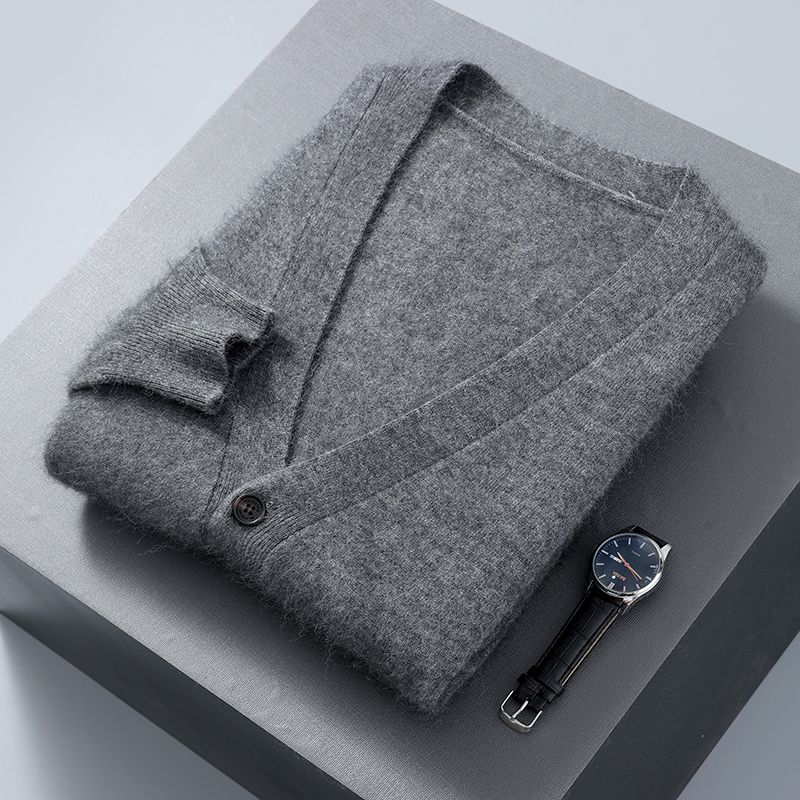 Cárdigan de terciopelo de visó - Men'S Fashion V Neck Sweater reseña y precio