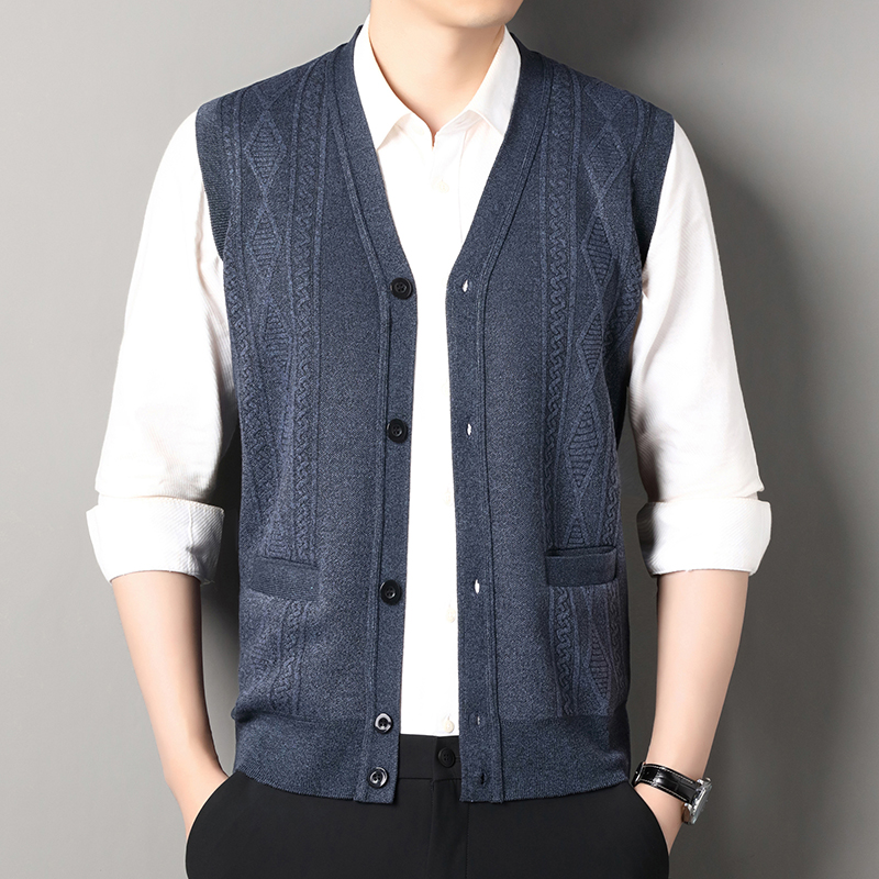 Otoño Invierno chaleco para ho - Men'S Fashion V Neck Sweater reseña y precio