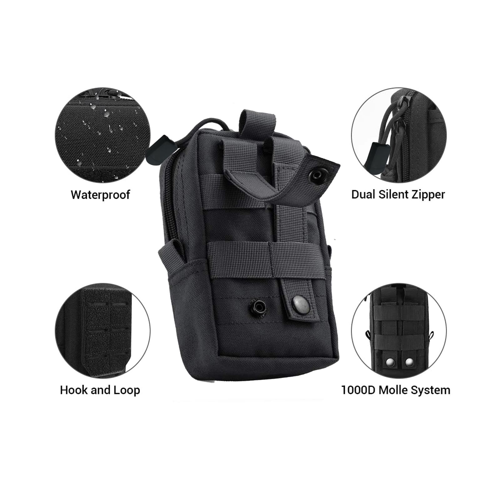 Bolsa táctica Molle, riñonera  - Tactical Vest Men reseña y precio