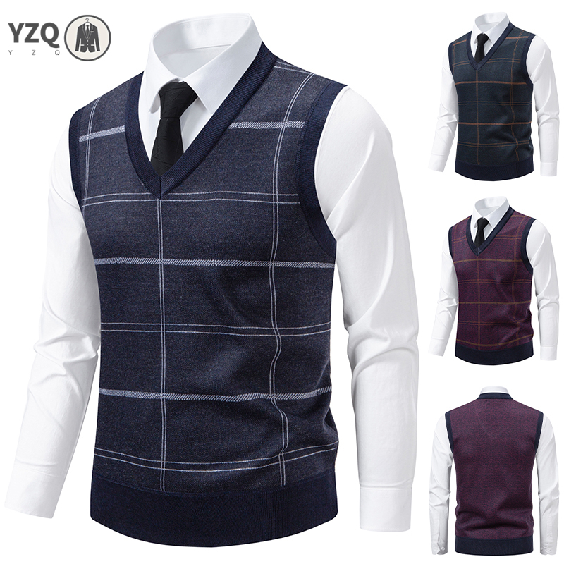 Suéter de punto con cuello en  - Men'S Fashion V Neck Sweater reseña y precio