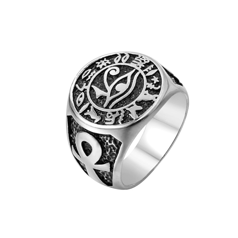 Anillo Vintage de acero inoxid - Men Fashion Egypt reseña y precio