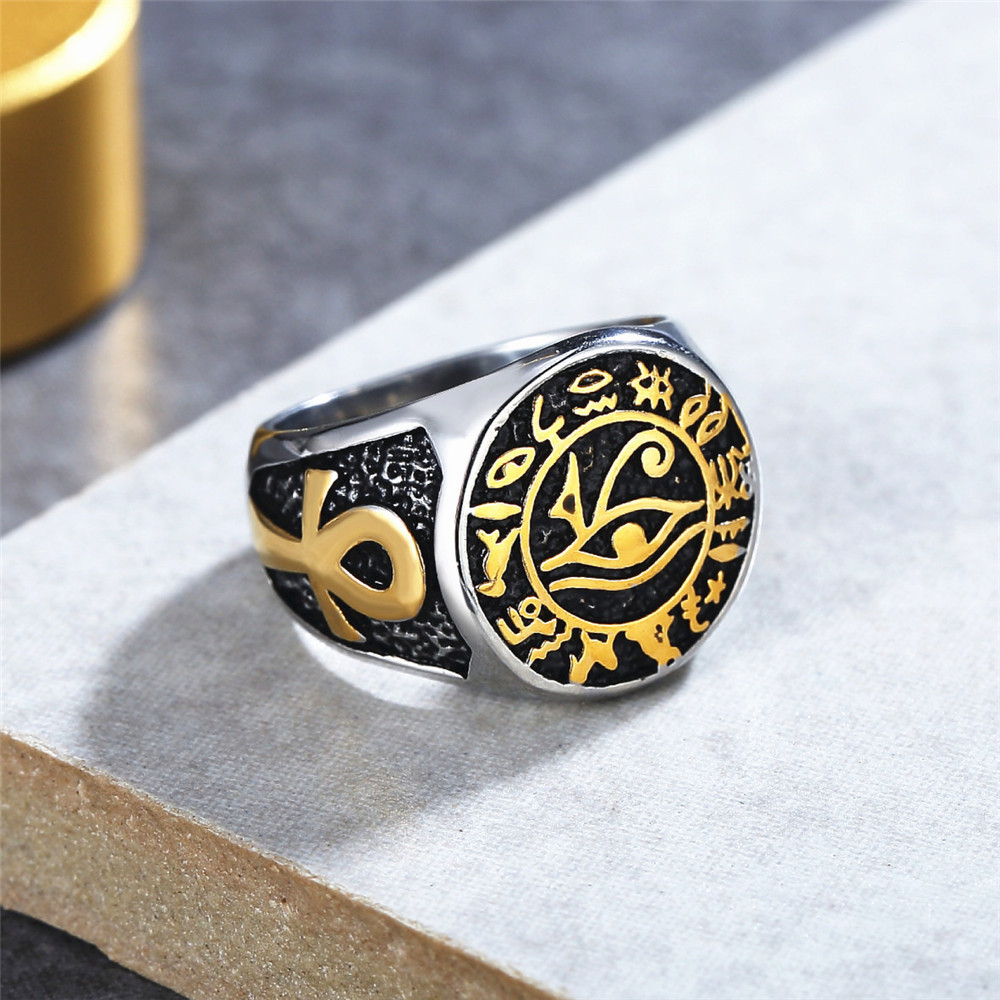 Anillo Vintage de acero inoxid - Men Fashion Egypt reseña y precio