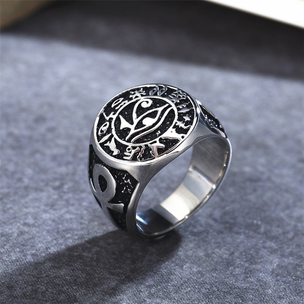 Anillo Vintage de acero inoxid - Men Fashion Egypt reseña y precio