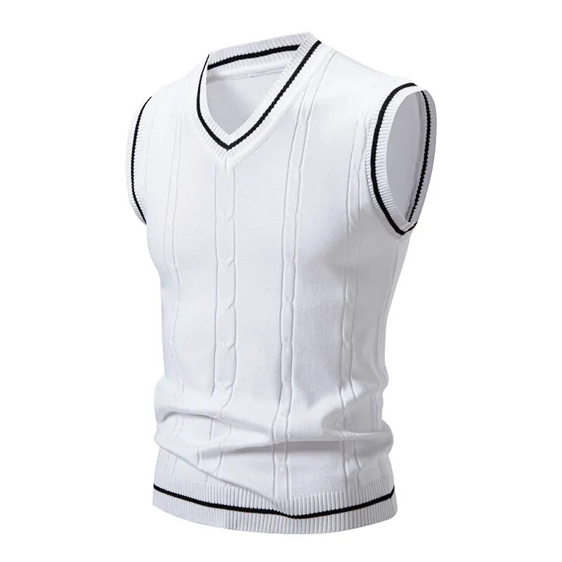 Chalecos de punto con cuello e - Men'S Fashion V Neck Sweater reseña y precio