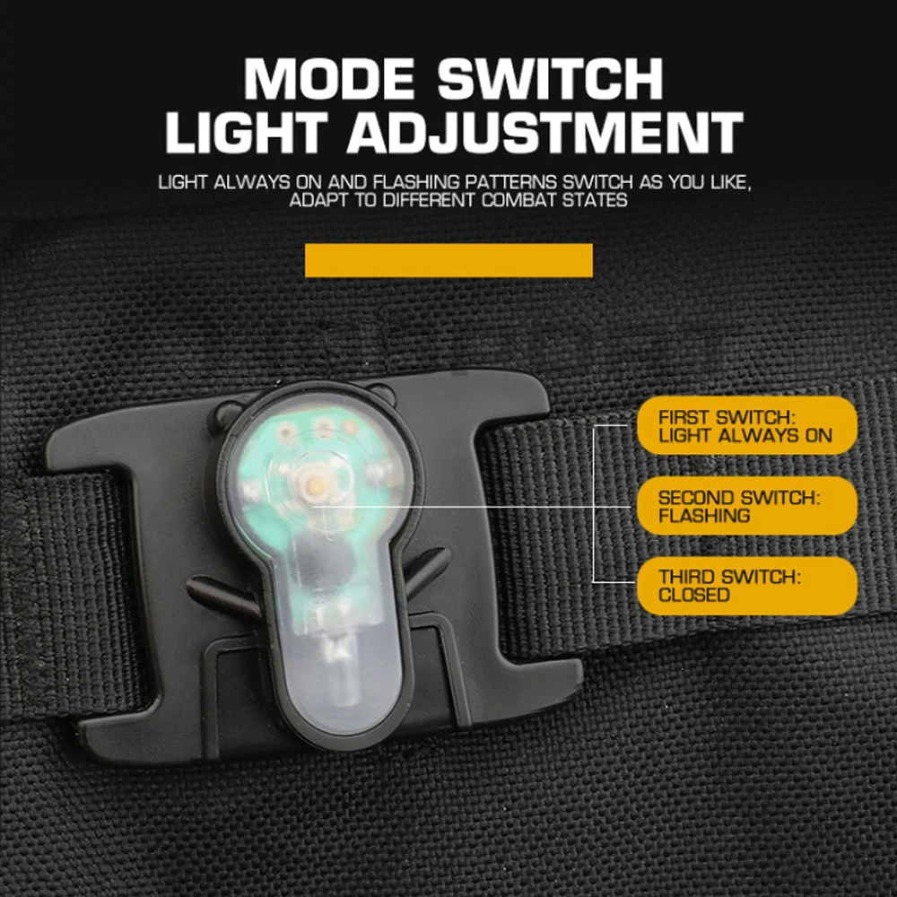 Luz de señal táctica MOLLE, ch - Tactical Vest Men reseña y precio