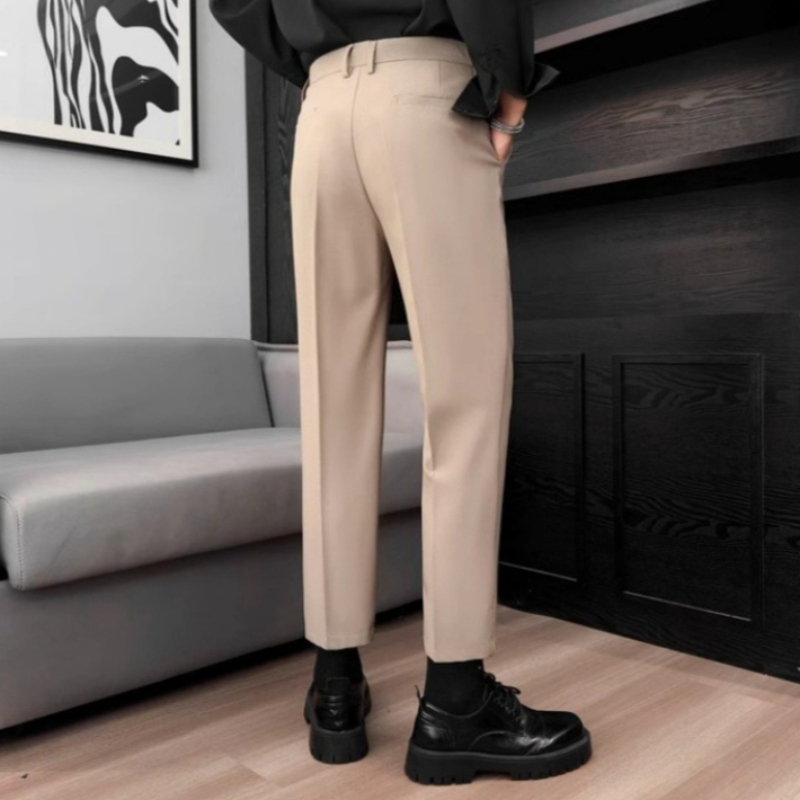 Pantalones de Traje Casuales d - Men'S Fashion Khaki Pants reseña y precio