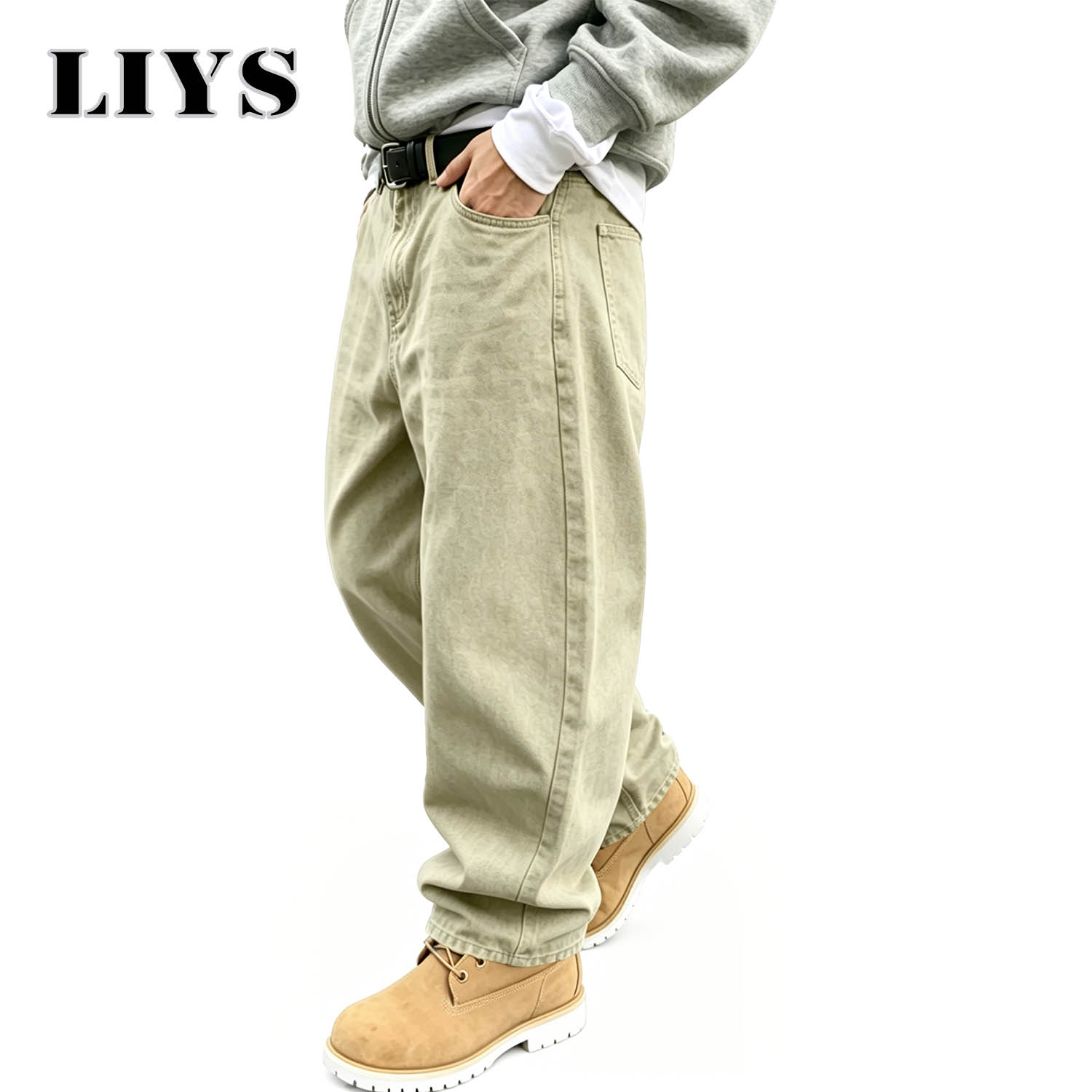 Pantalones vaqueros LIYS para  - Men'S Fashion Khaki Pants reseña y precio